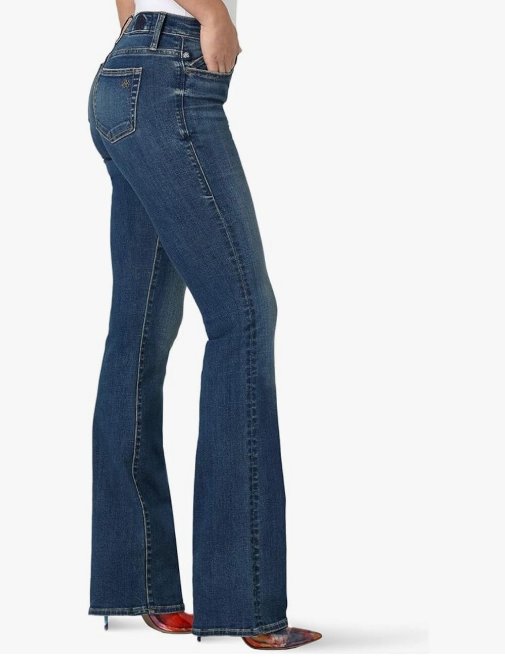Rock & Republic Kasandra Distressed Hem Boot Cut Jeans, Size 4  NWT